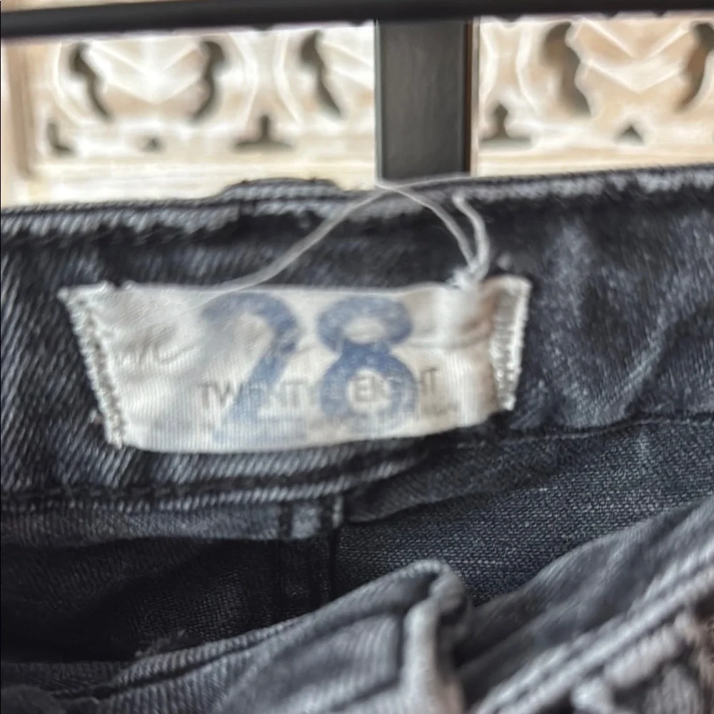 Free People Black Skinny Jeans Stretchy Denim - Picture 3 of 5